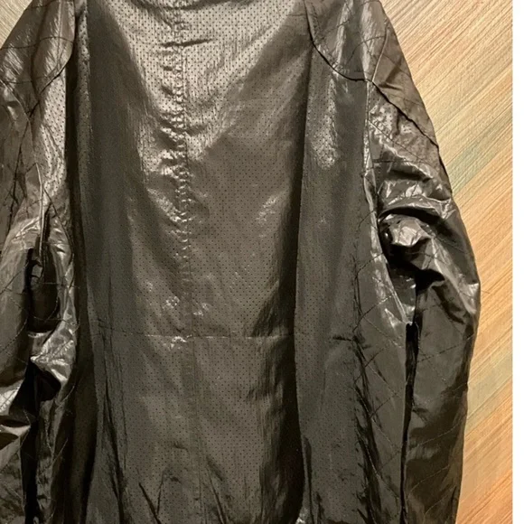 Giorgio Armani Men's Sleek Black Windbreaker